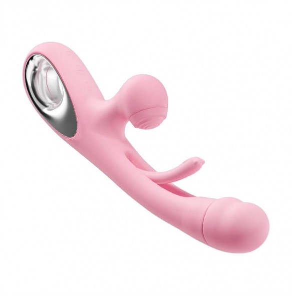 MizzZee - Swing Tongue Vibrating Suction Wand (Chargeable - Pink)